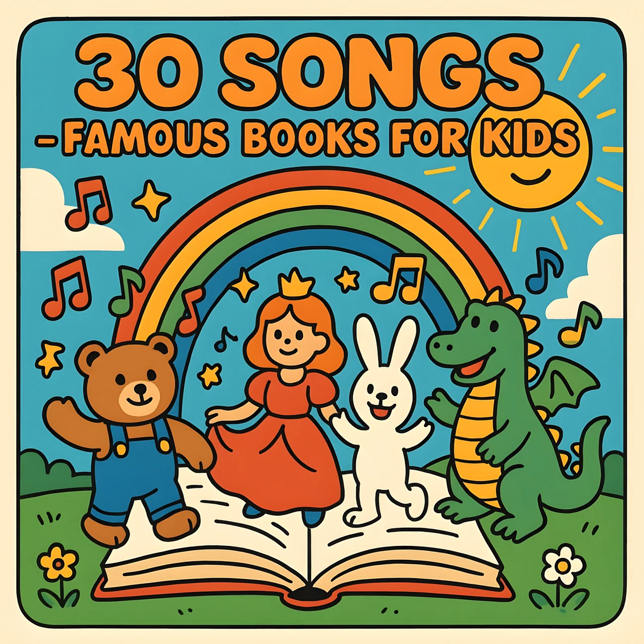 Cover of 30 Songs — Famous Books for Kids