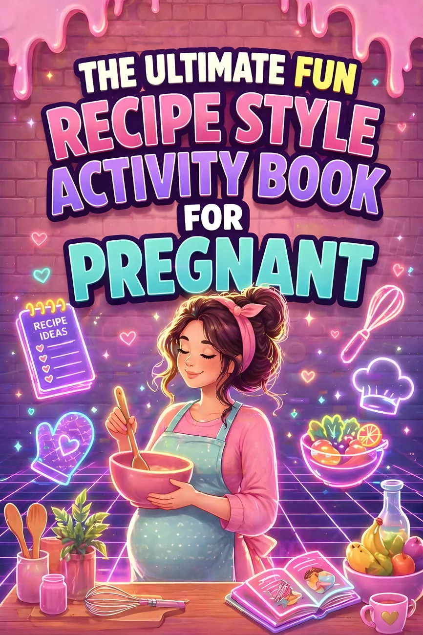 Cover of The Ultimate Fun Recipe Style Activity Book for Pregnant Women