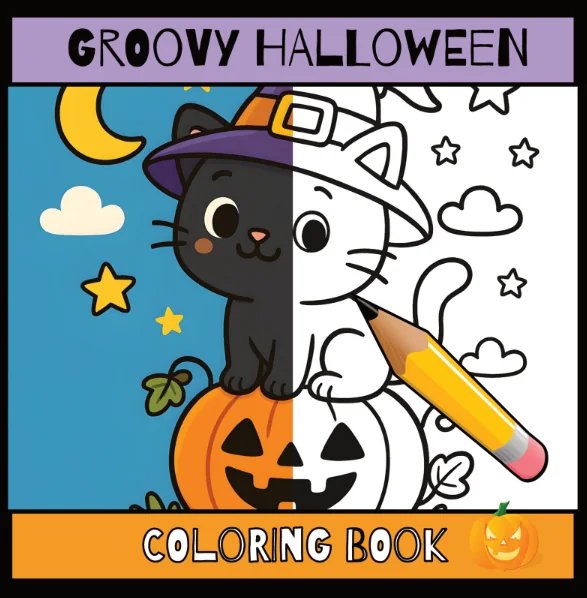 Cover of GROOVY HALLOWEEN Coloring Book