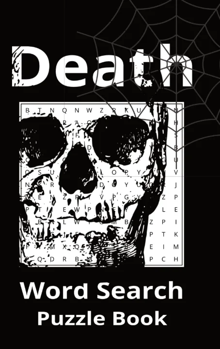 Cover of Death Word Search Puzzle Book
