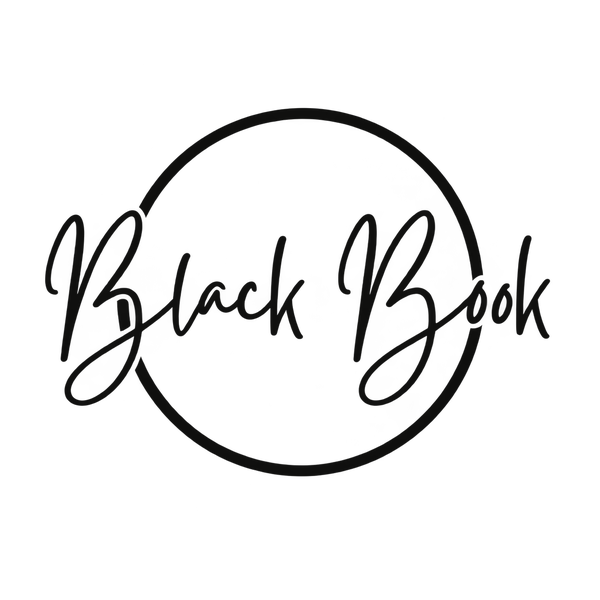 The Black Book circular logo