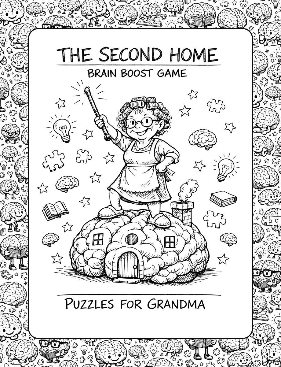 Interior preview from The Second Home: Brain Boost Game — Puzzles for Grandma