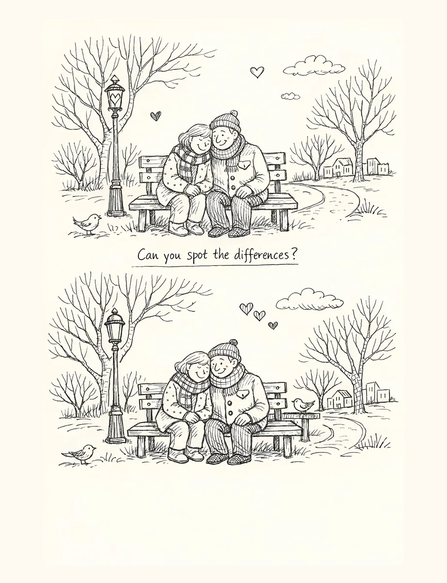 Interior preview from Valentine’s Day Puzzle Book for Couples
