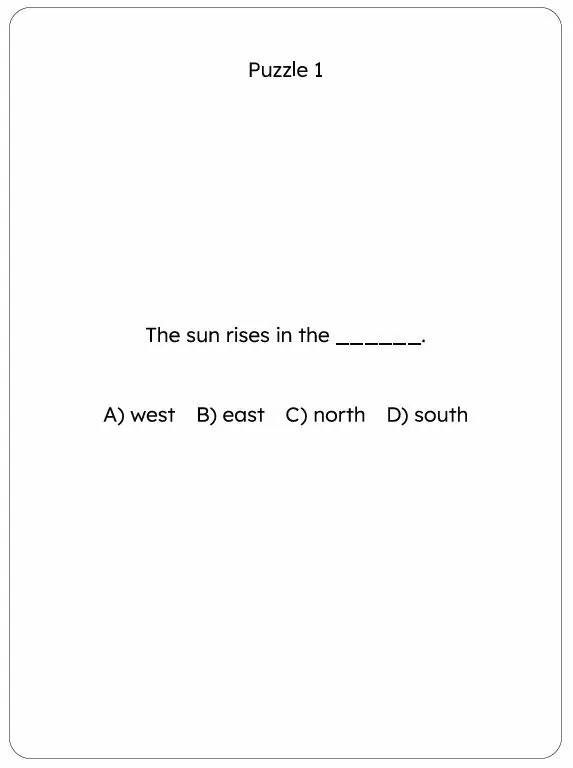 Interior preview from Large Print Missing Word 55+ — Blue Edition