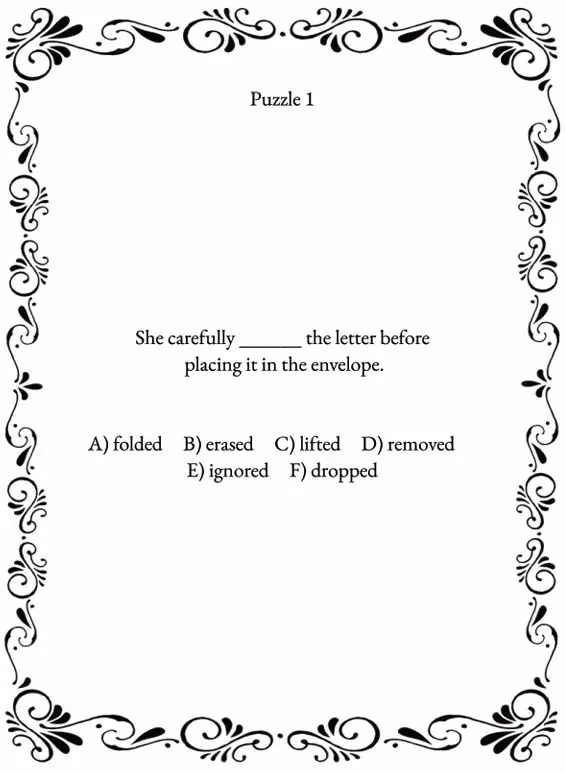 Interior preview from Large Print Missing Word 55+ — Green Edition
