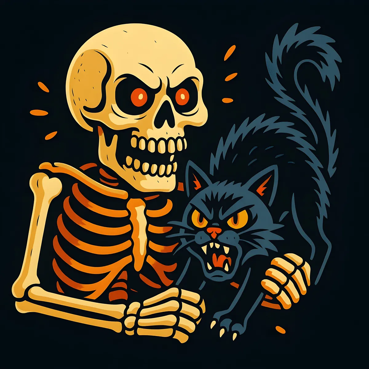 Interior preview from ADULT — Skeleton Coloring Book