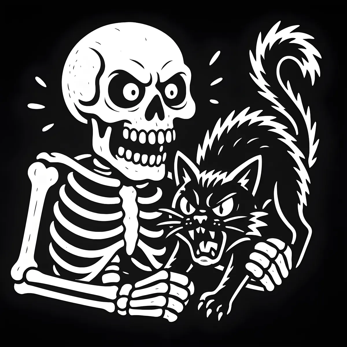 Interior preview from ADULT — Skeleton Coloring Book