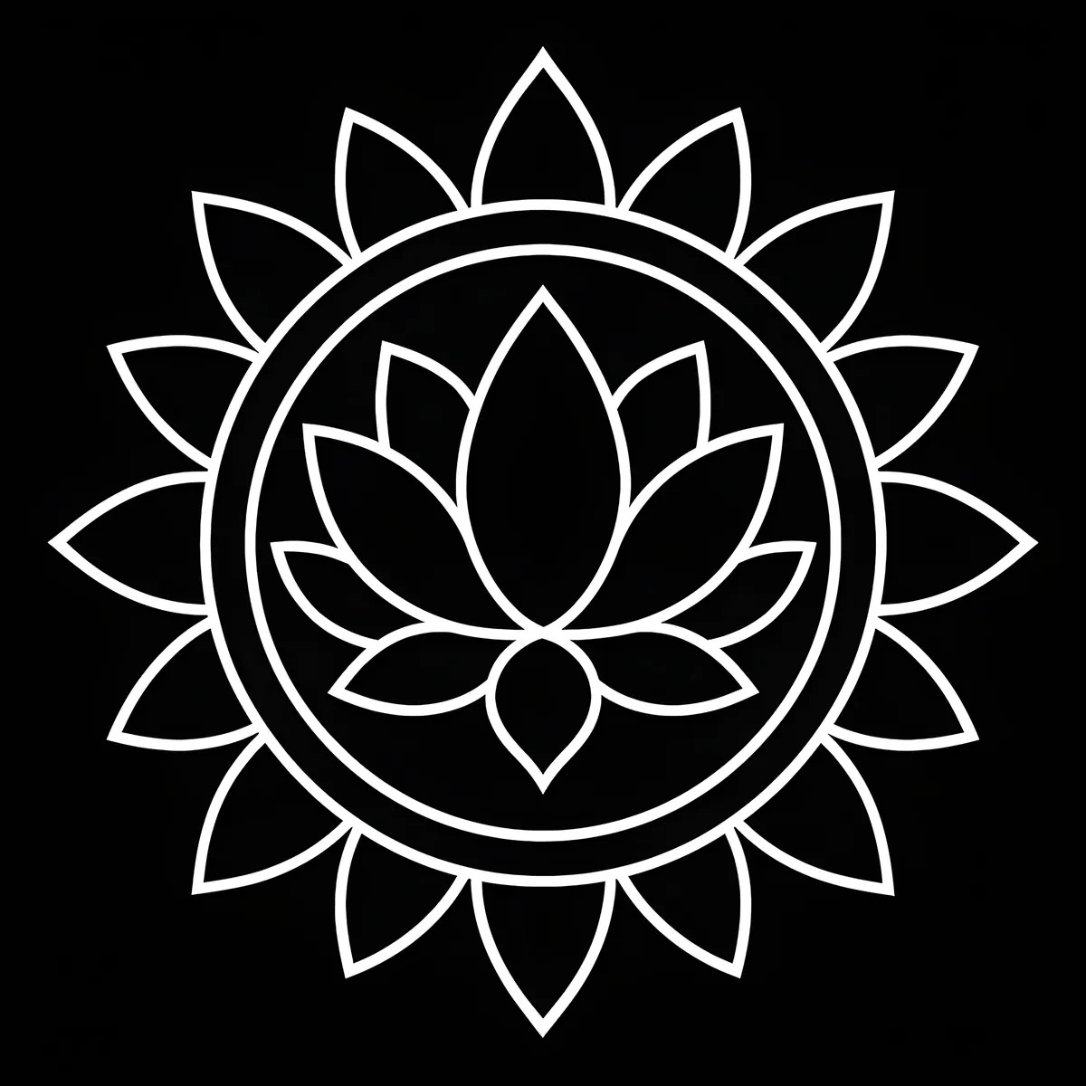 Interior preview from Bold & Easy Mandalas — Volume 1