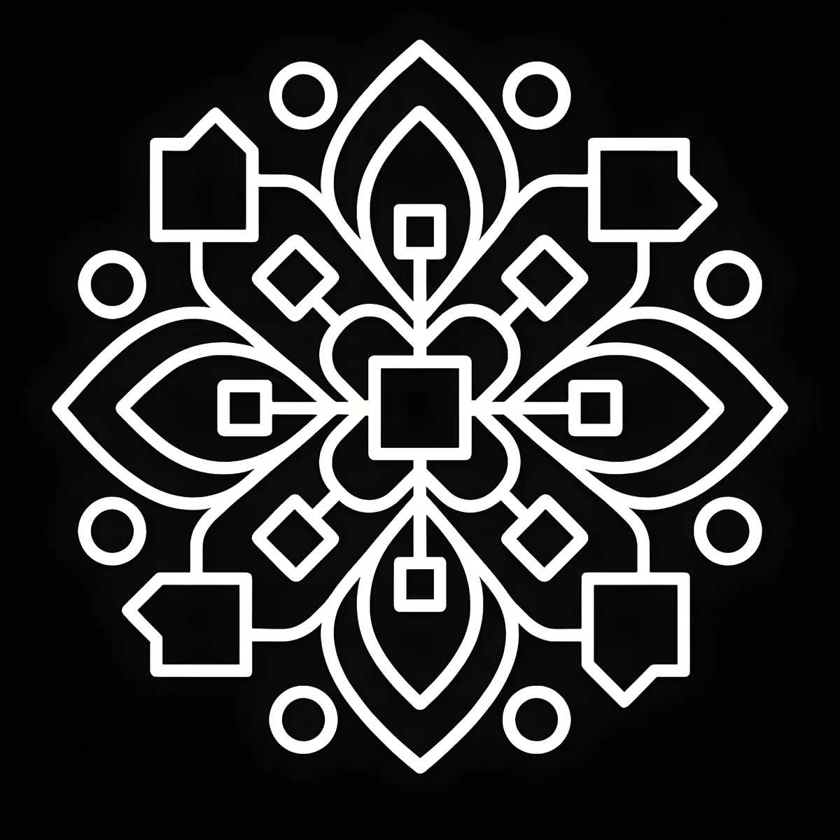 Interior preview from Bold & Easy Mandalas — Volume 1