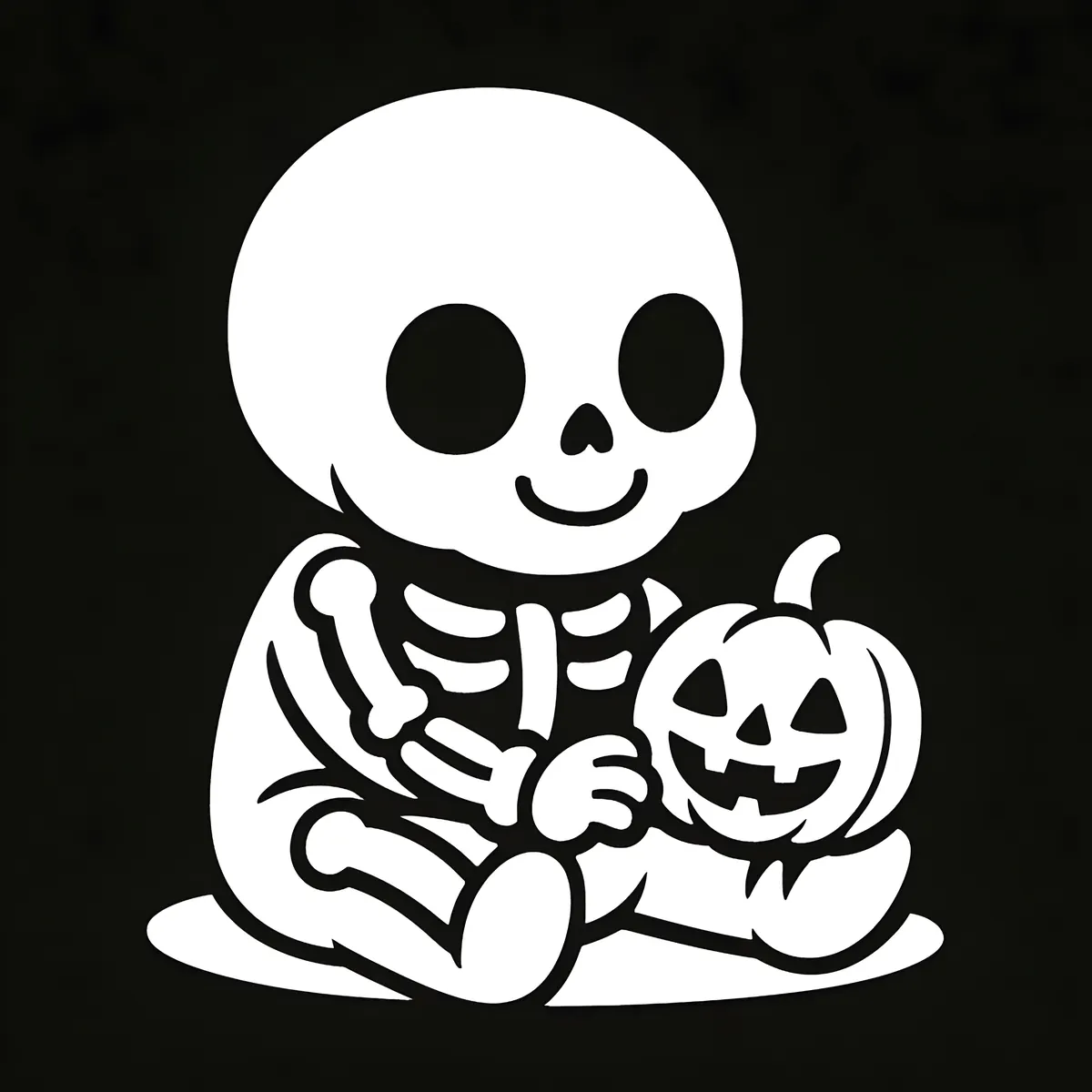 Interior preview from Spooky Cute Skeletons — Halloween Coloring Fun