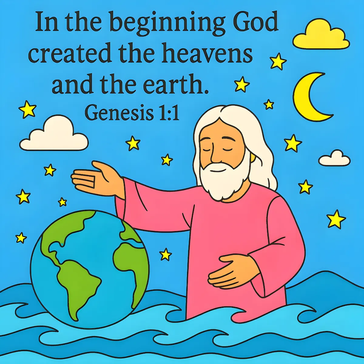 Interior preview from 28 Most Important Bible Events — The Children’s Verse Book