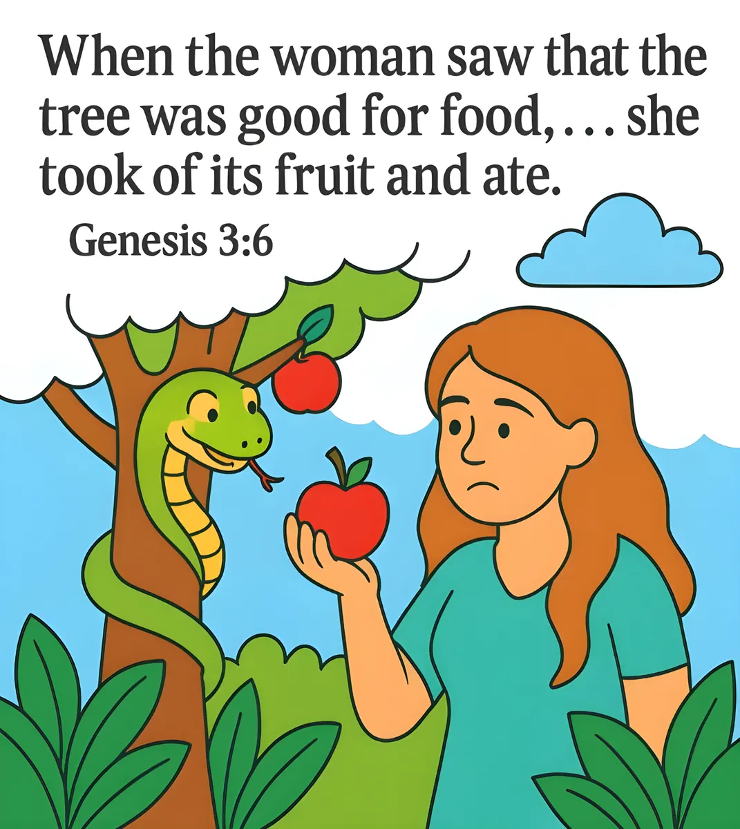 Interior preview from 28 Most Important Bible Events — The Children’s Verse Book