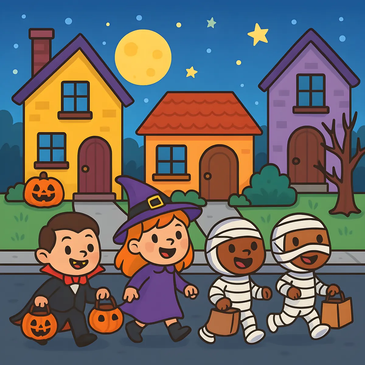 Interior preview from GROOVY HALLOWEEN Coloring Book